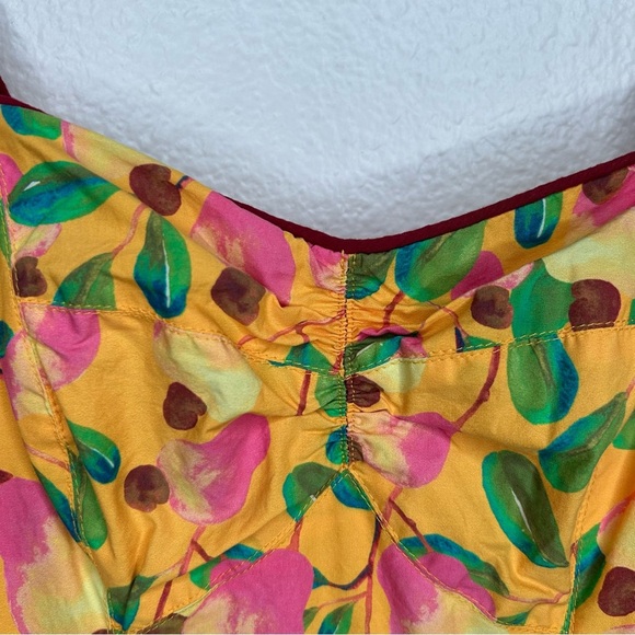 Farm Rio Mini Cashew Midi Dress yellow extra small - Picture 4 of 15